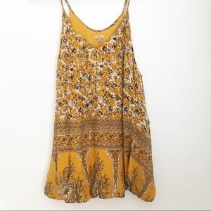 Ecote Urban Outfitters Yellow Thea Bubble Dress